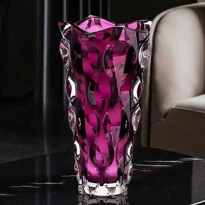 Bohemian glass vase
