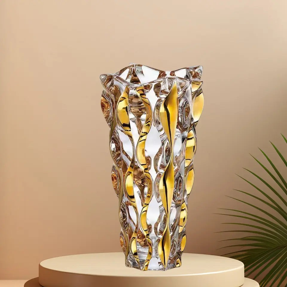 Bohemian glass vase