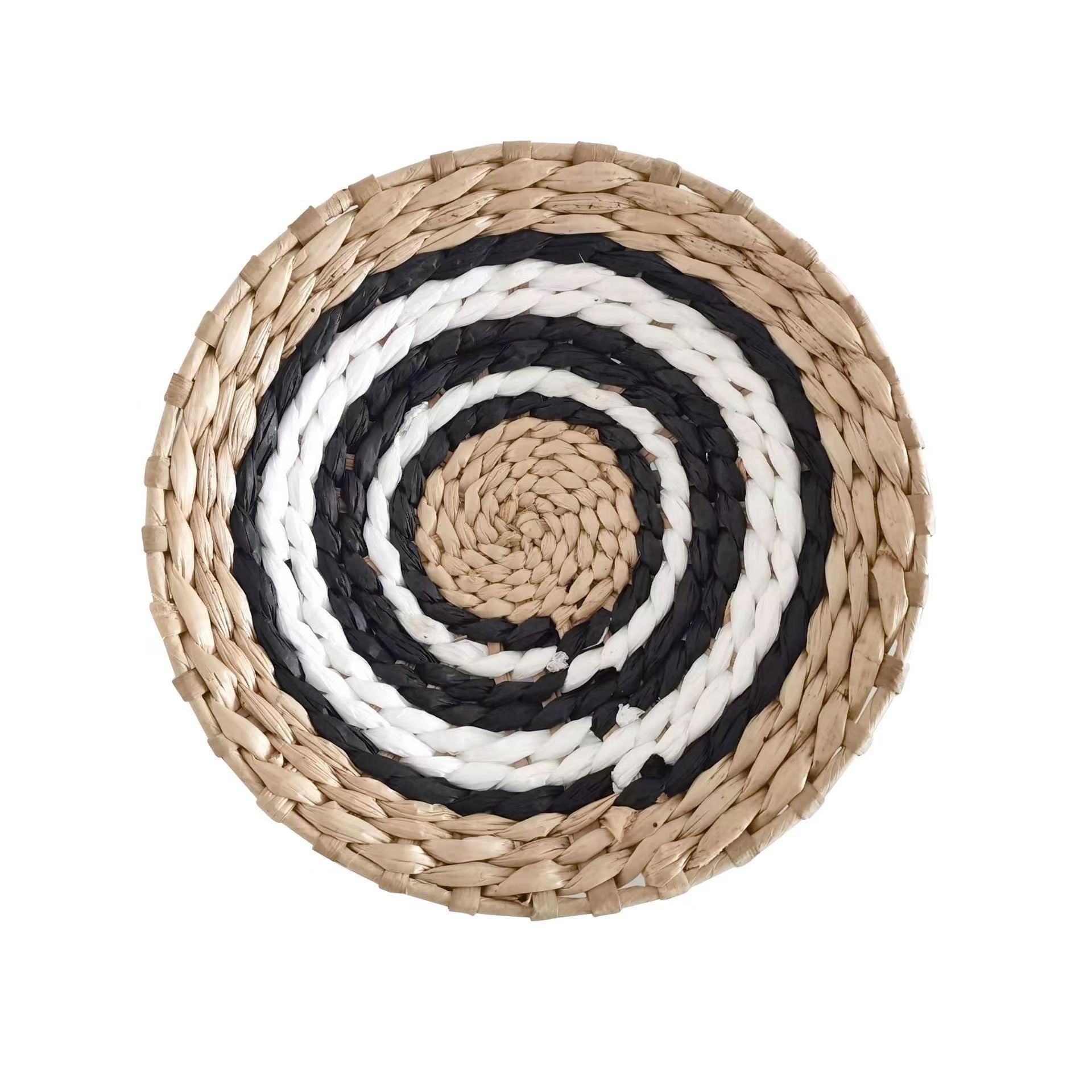 Bohemian Hand-Woven Straw Wall Decoration Plate