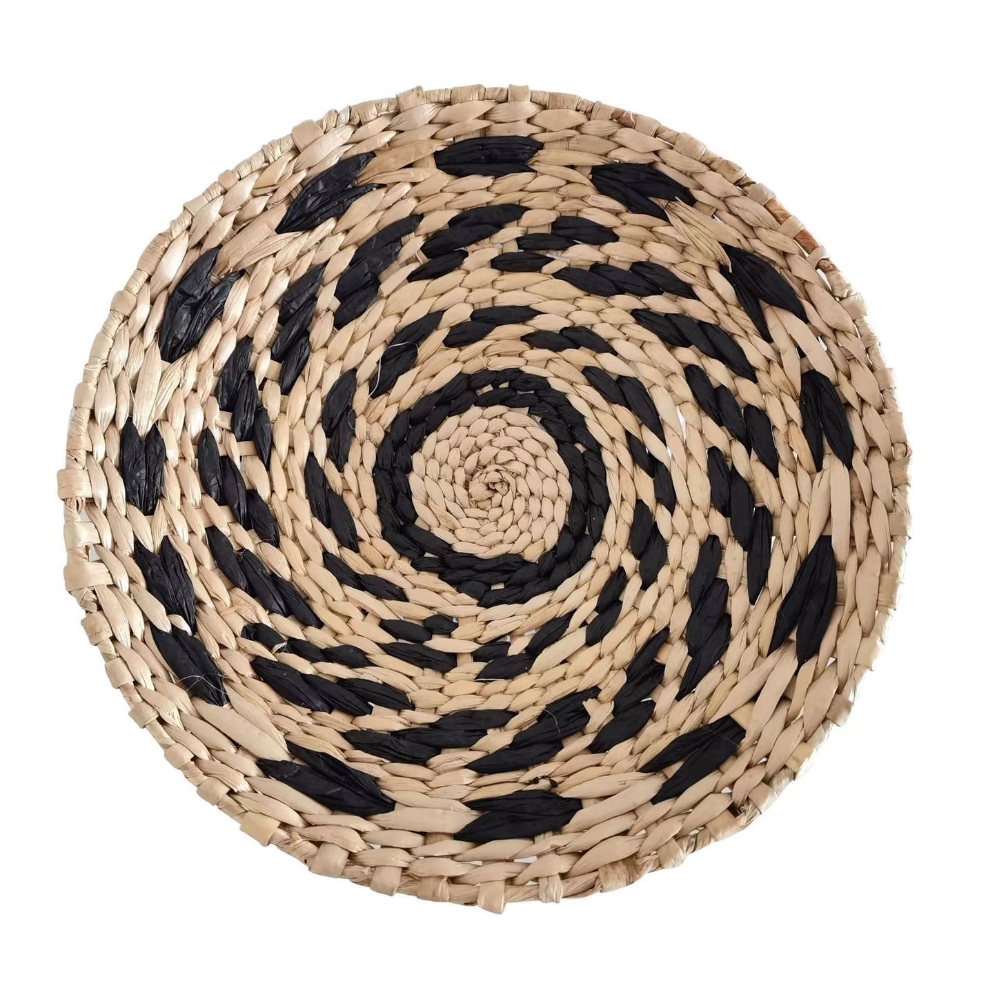 Bohemian Hand-Woven Straw Wall Decoration Plate