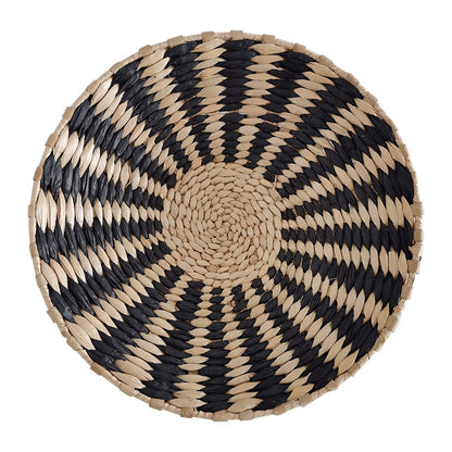 Bohemian Hand-Woven Straw Wall Decoration Plate