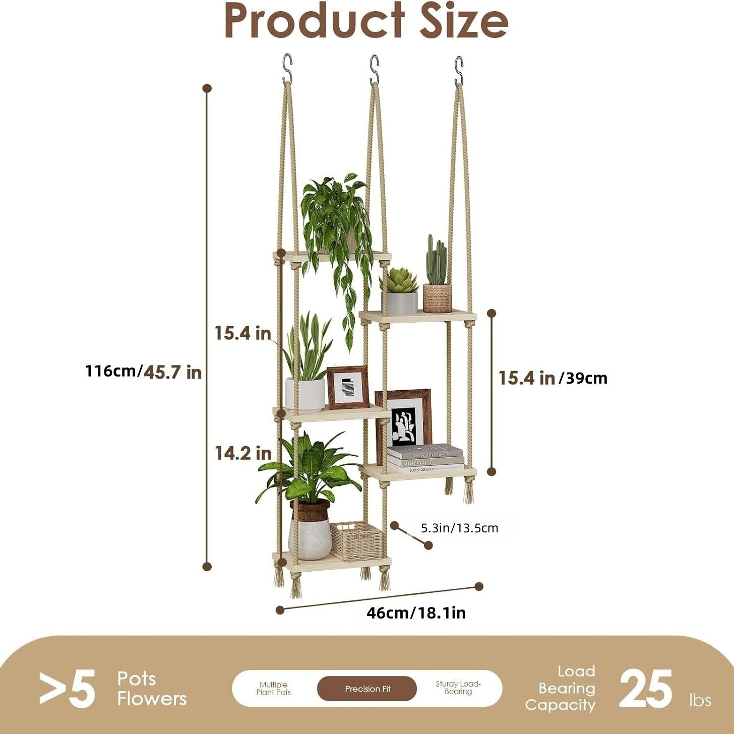 Bohemian Hand-Woven Wall Storage Rack