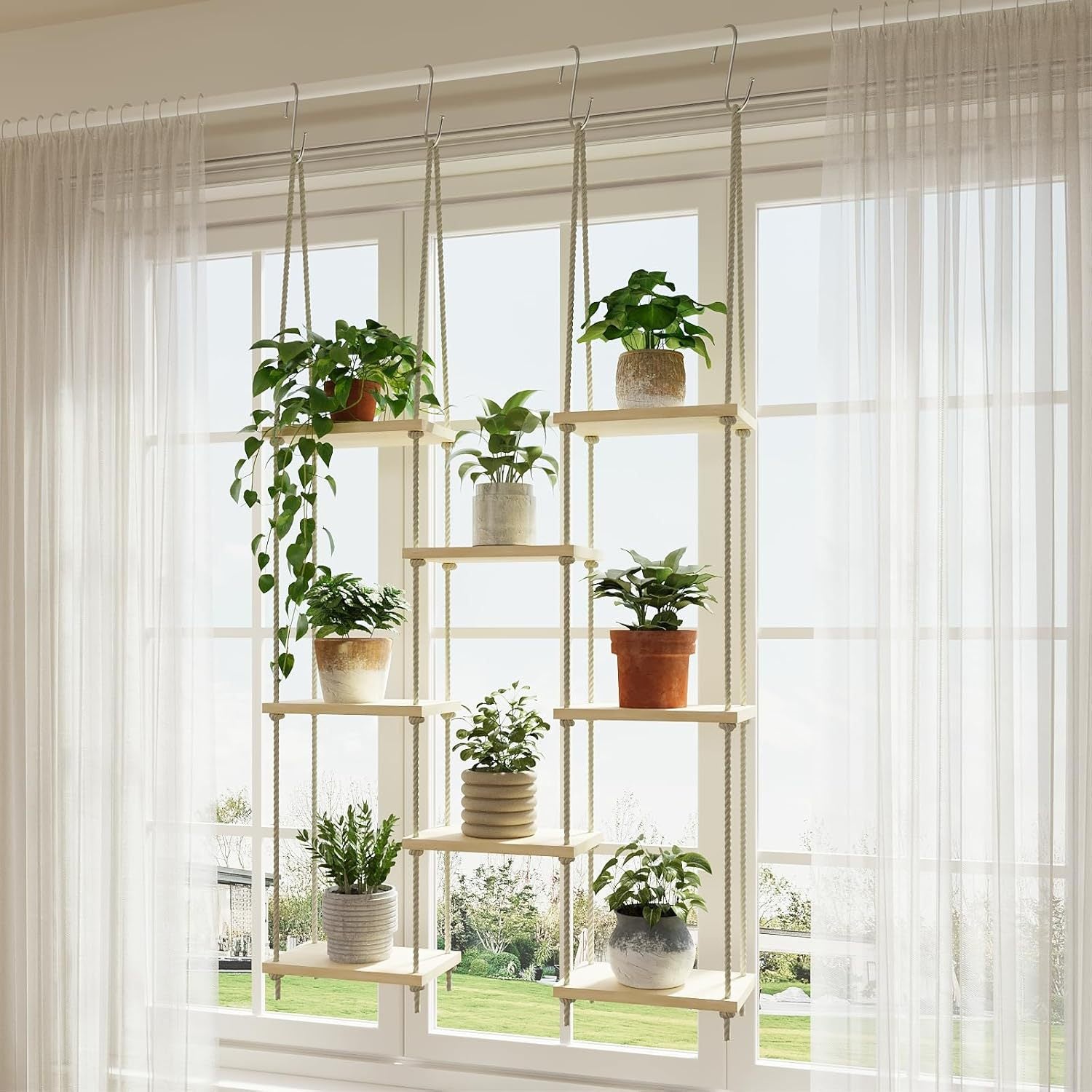 Bohemian Hand-Woven Wall Storage Rack