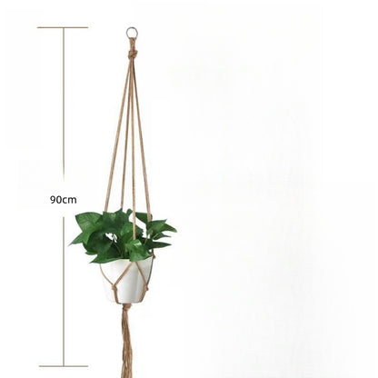 Bohemian Handwoven Cotton Plant Hanging Rope