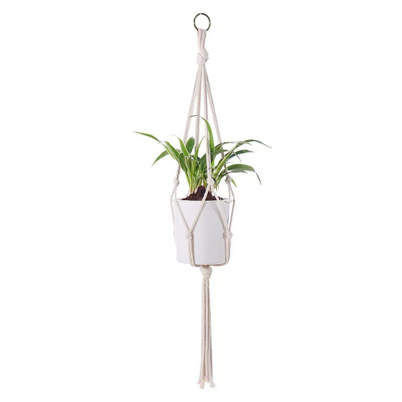 Bohemian Handwoven Cotton Plant Hanging Rope