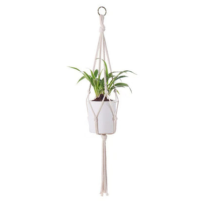 Bohemian Handwoven Cotton Plant Hanging Rope