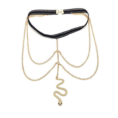 Bohemian Layered Body Chain Adjustable Leg Jewelry