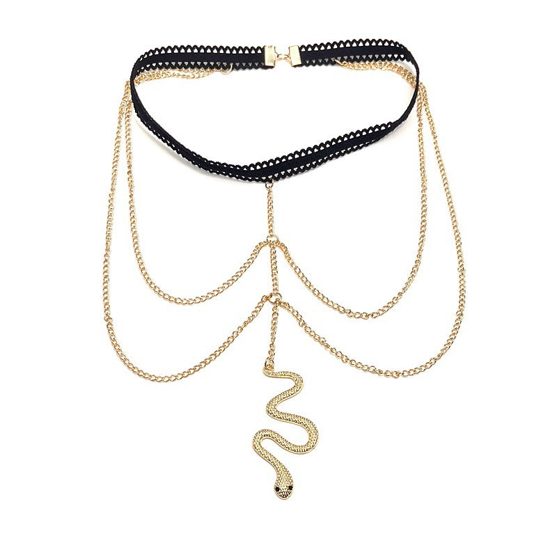 Bohemian Layered Body Chain Adjustable Leg Jewelry