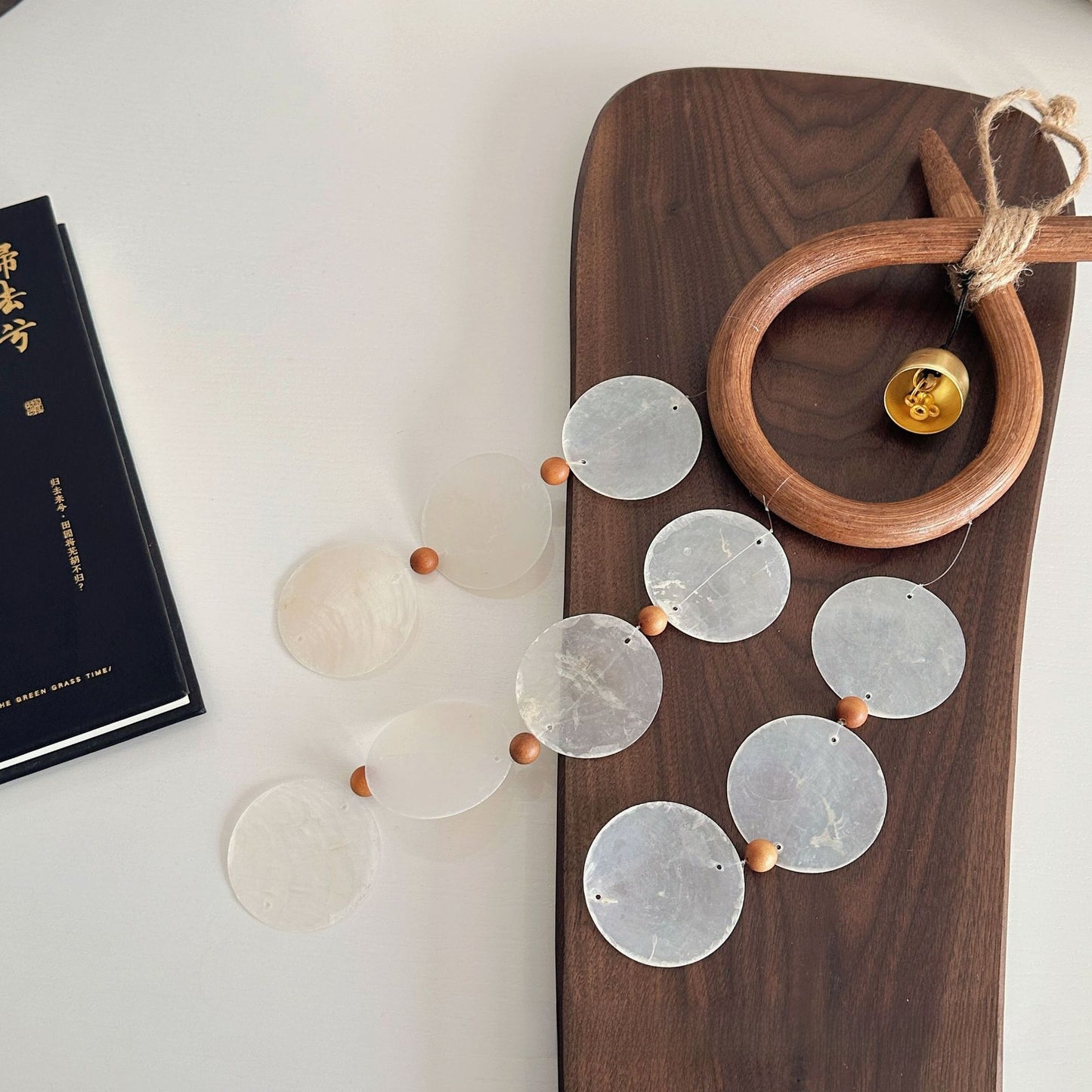 Bohemian Rattan Shell Wind Chime DIY Hanging Decoration