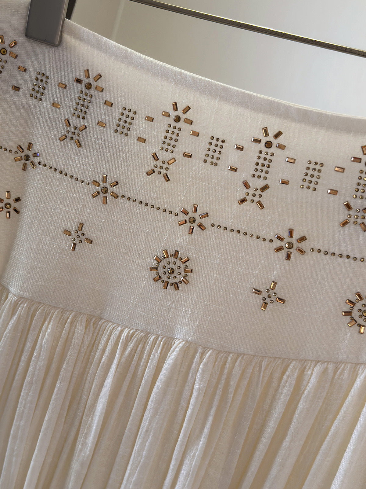 Bohemian Rhinestone Cotton Linen Dress