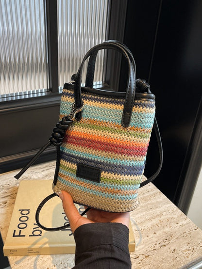 Bohemian Straw Crossbody Bag