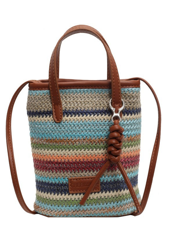 Bohemian Straw Crossbody Bag