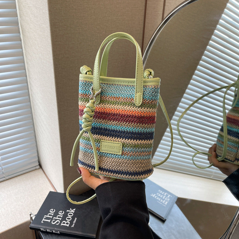 Bohemian Straw Crossbody Bag
