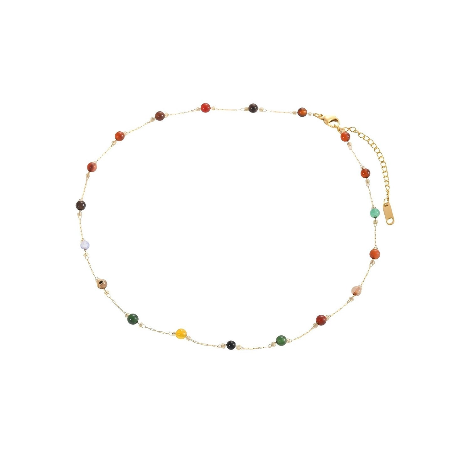 Bohemian-style beaded necklace