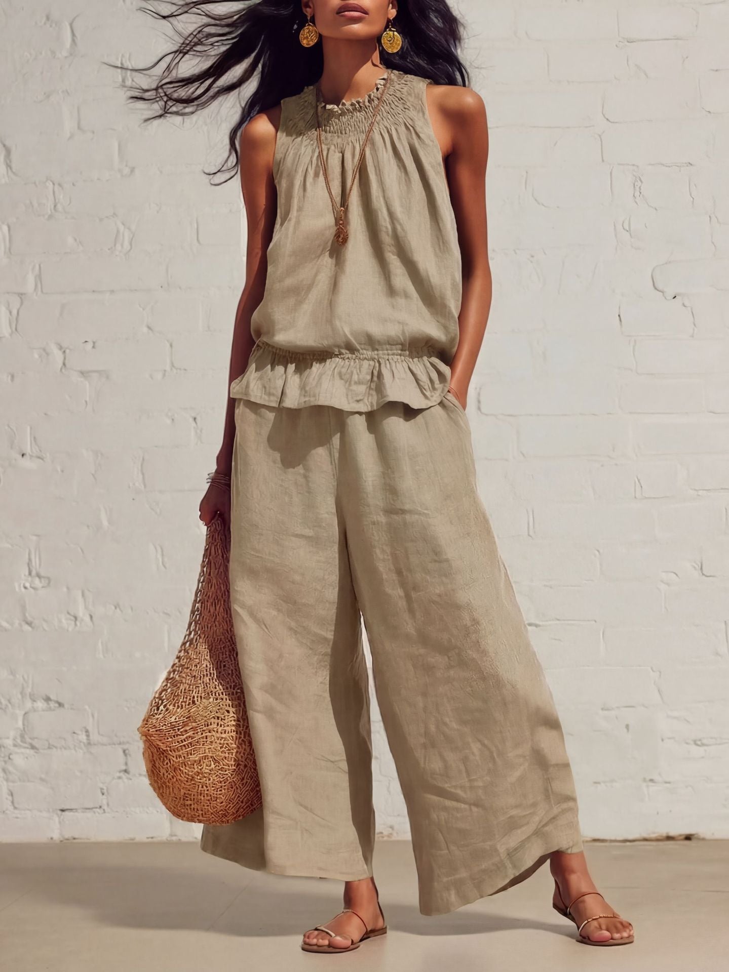 Bohemian Style Womens Two-Piece Set