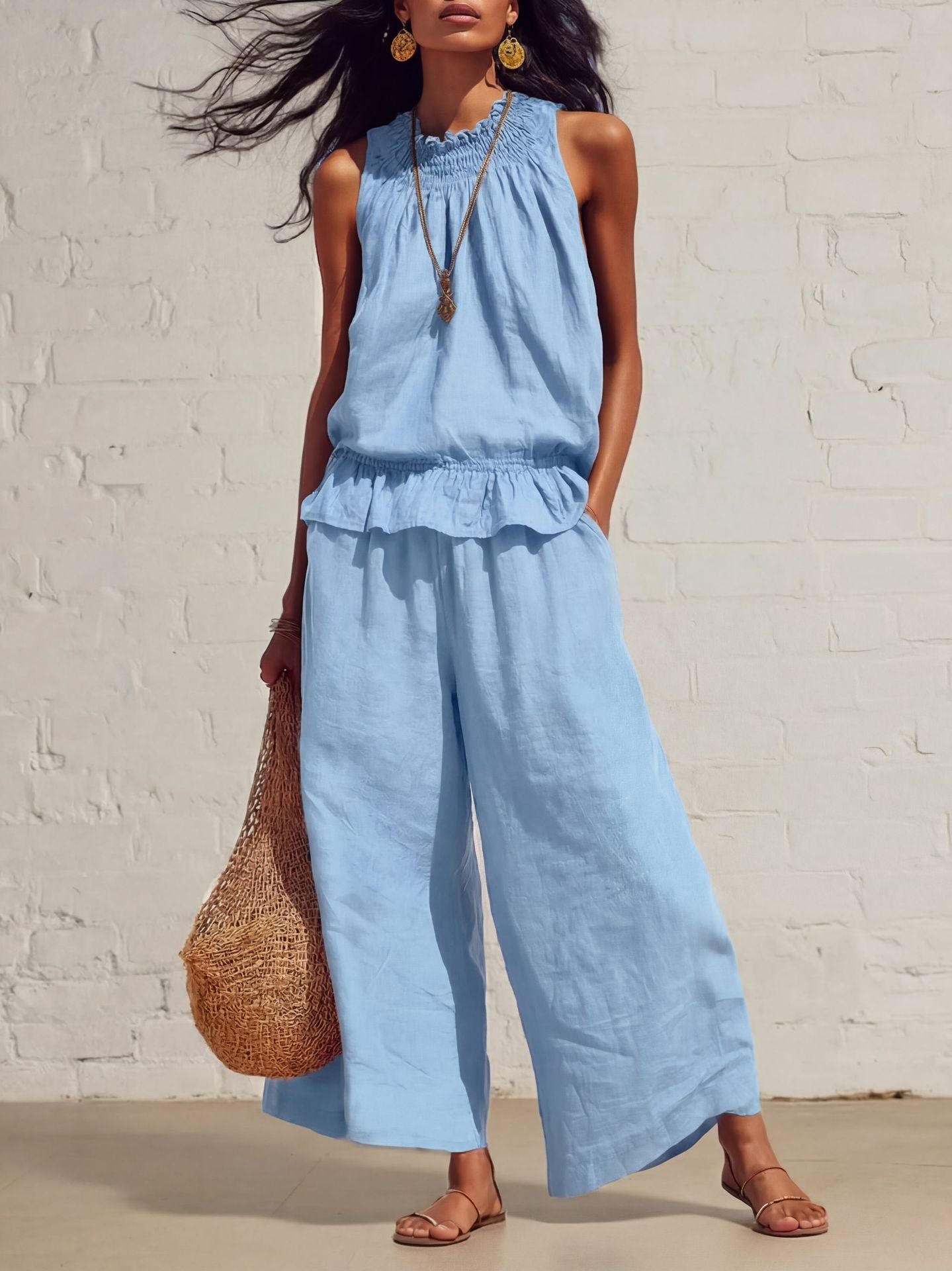 Bohemian Style Womens Two-Piece Set
