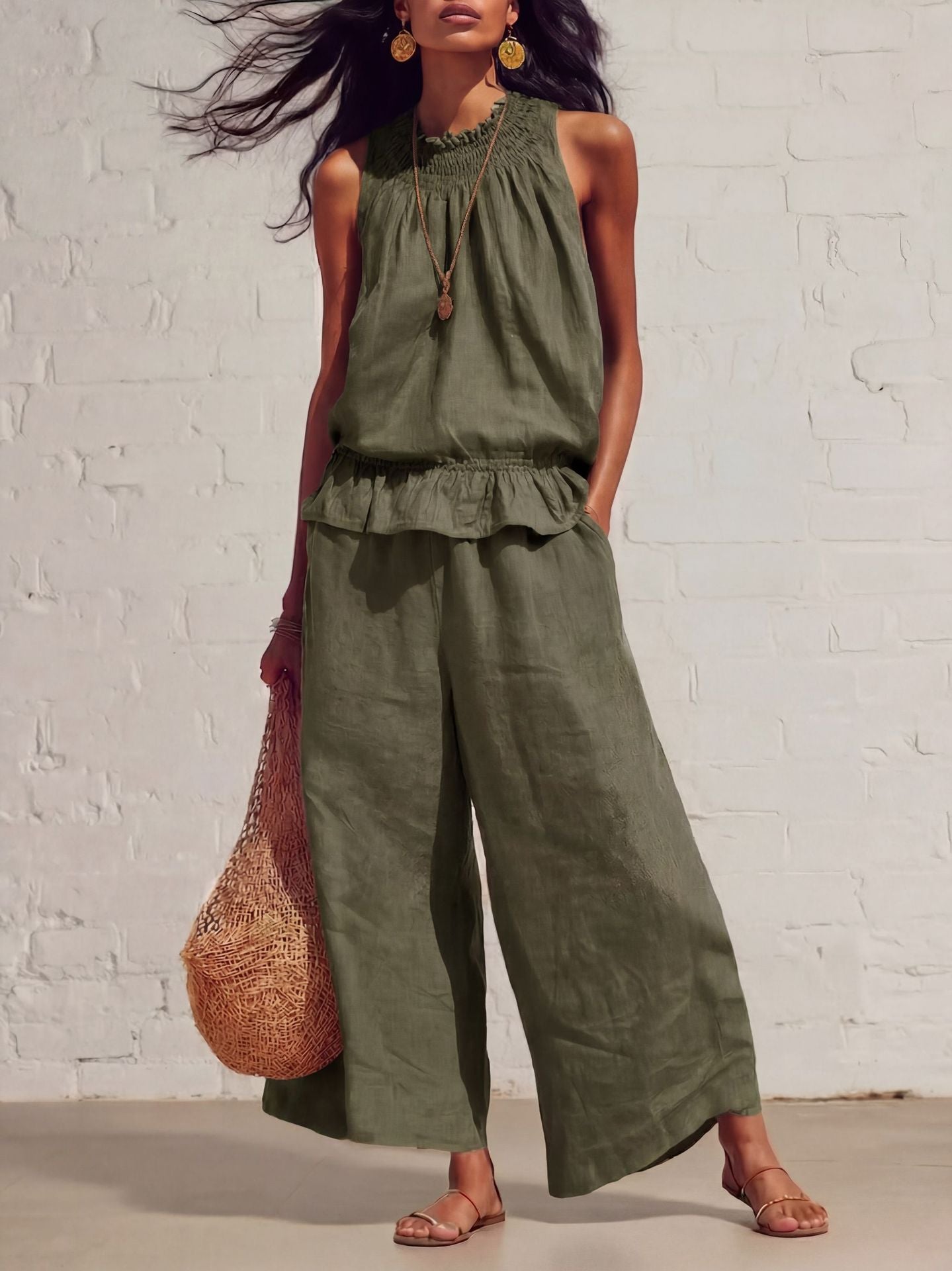 Bohemian Style Womens Two-Piece Set