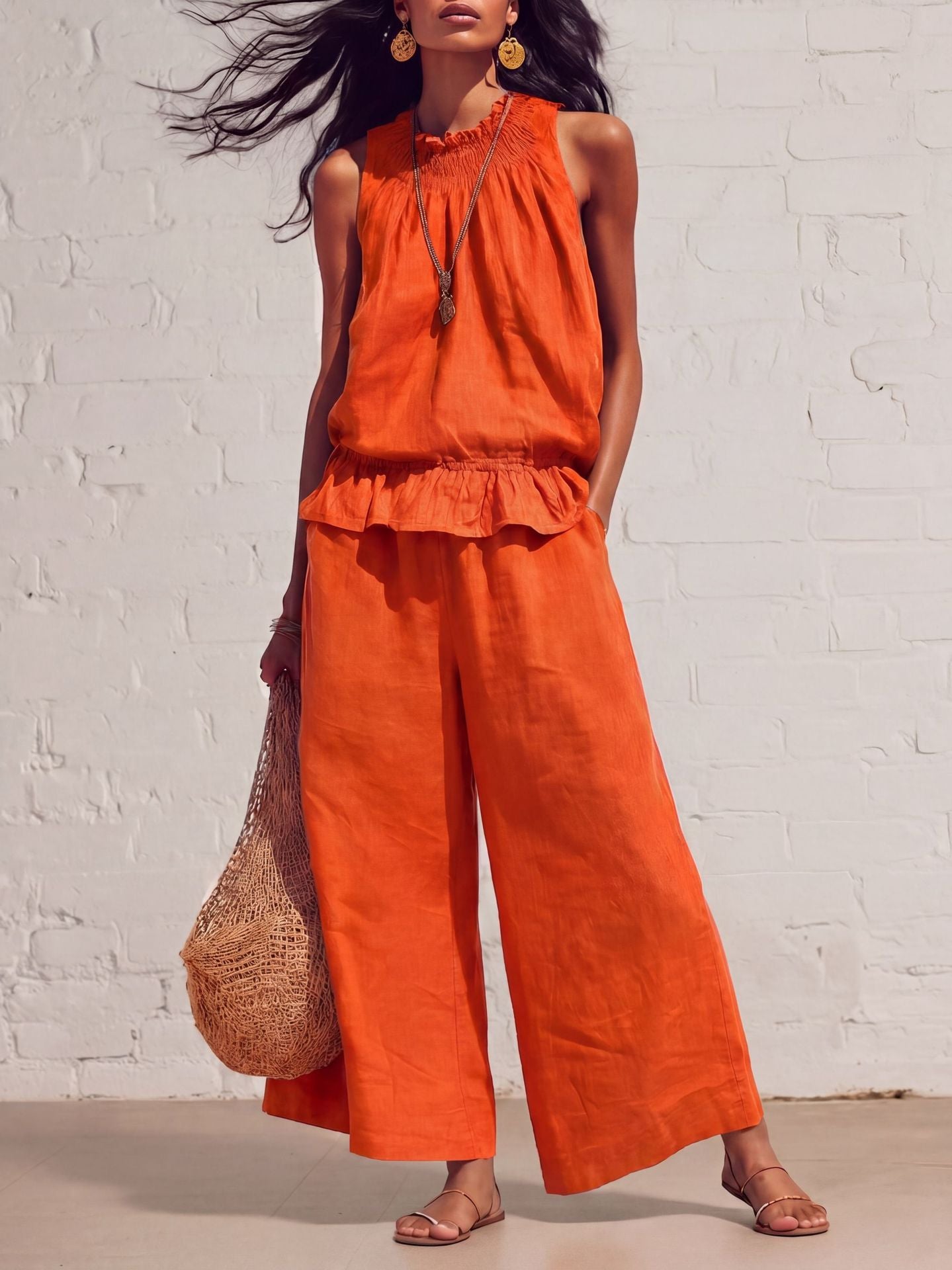 Bohemian Style Womens Two-Piece Set