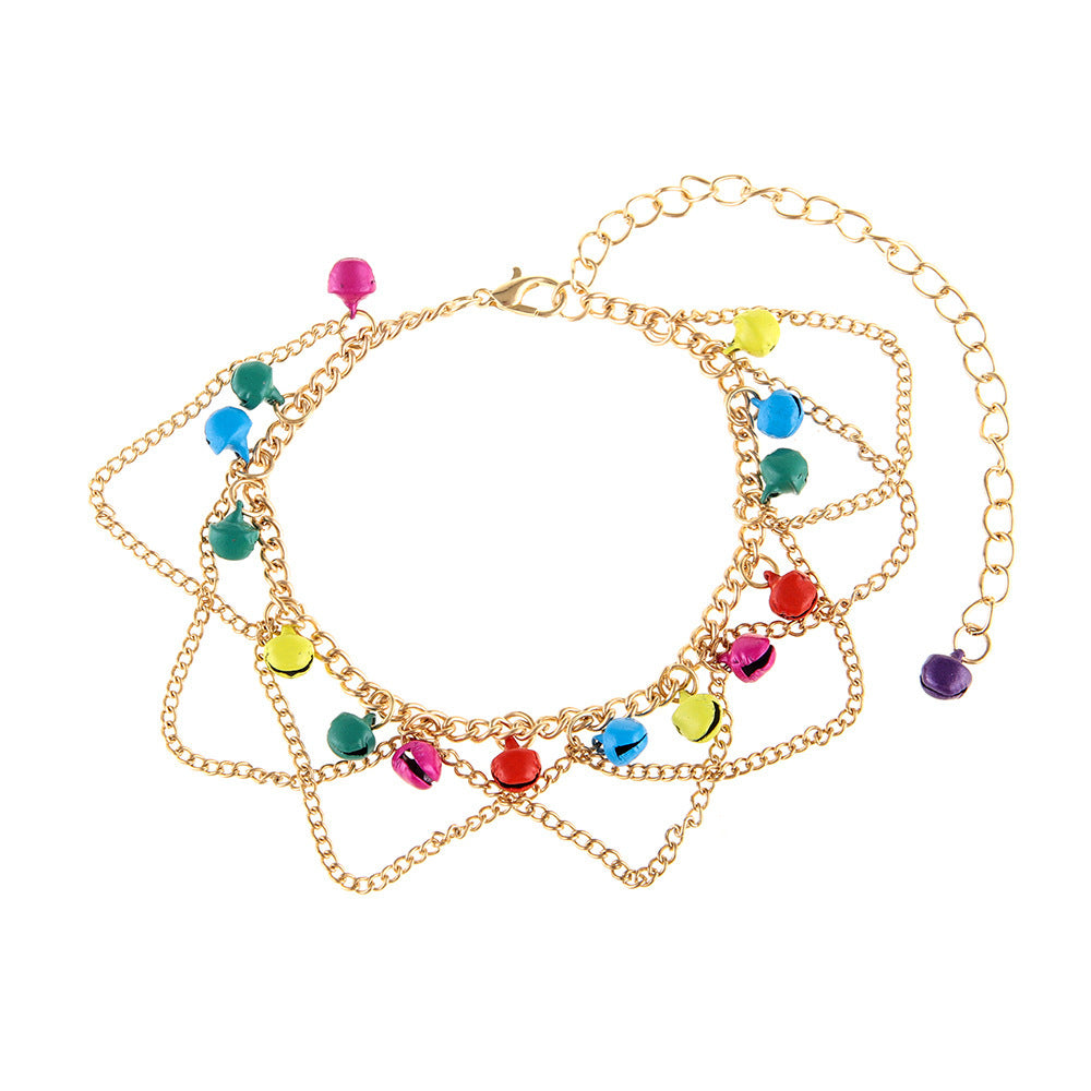 Bohemian Tassel Bell Anklet
