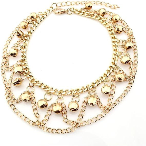 Bohemian Tassel Bell Anklet