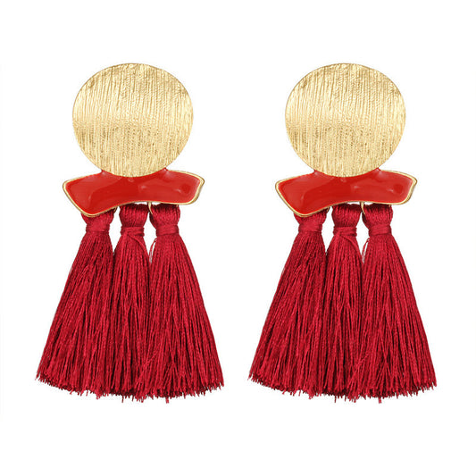 Bohemian Tassel Drop Earrings