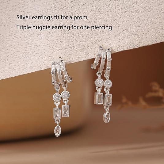 Bohemian Tassel Zircon Earrings Gold Plated
