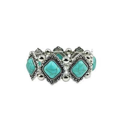 Bohemian Turquoise Elastic Bracelet