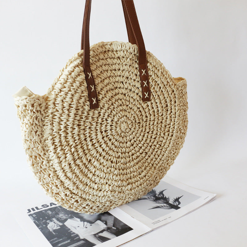 Bohemian Woven Straw Shoulder Bag