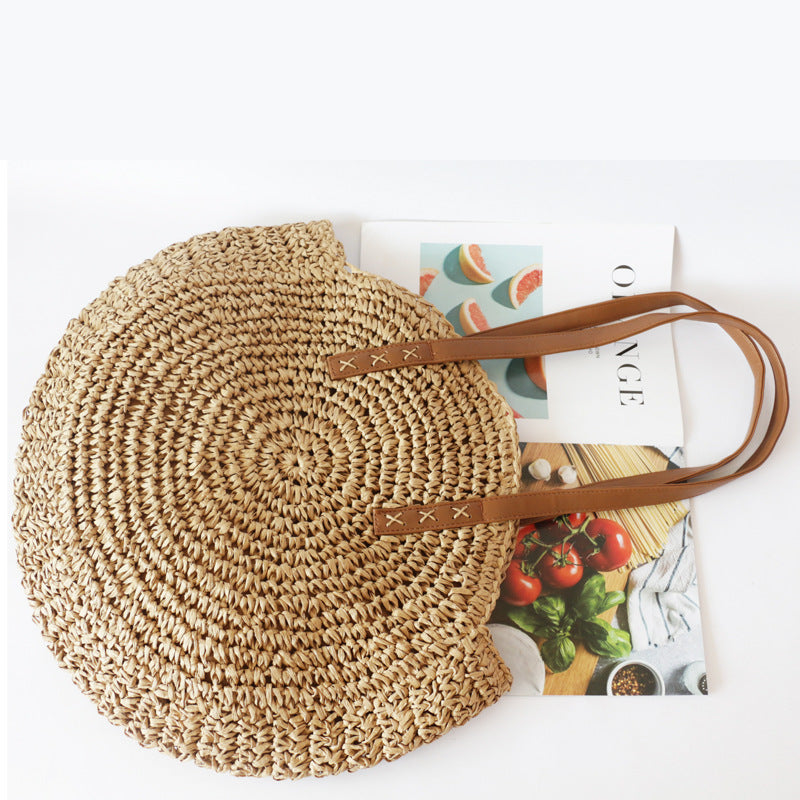 Bohemian Woven Straw Shoulder Bag