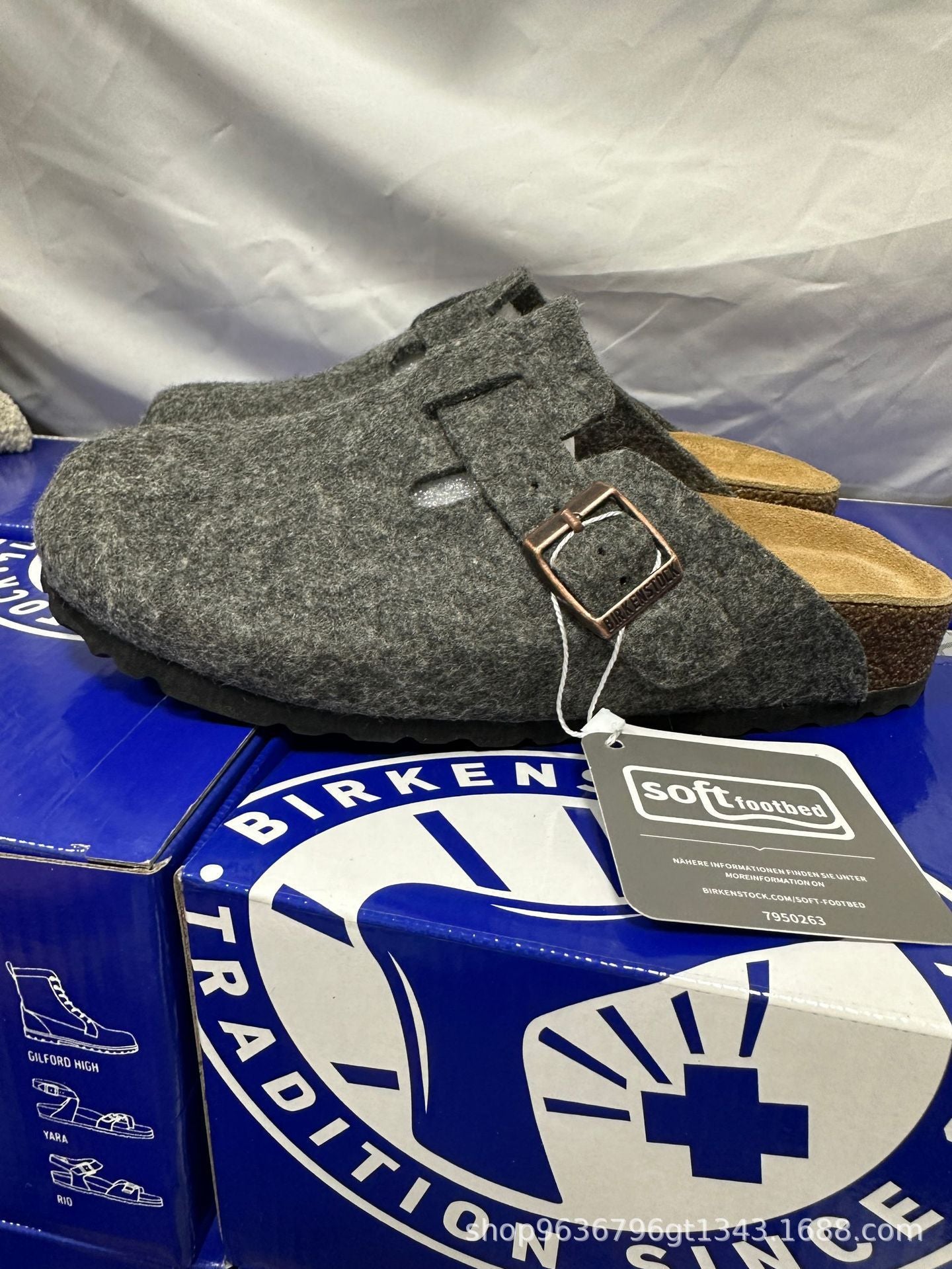 boken Cork Cowhide Slippers