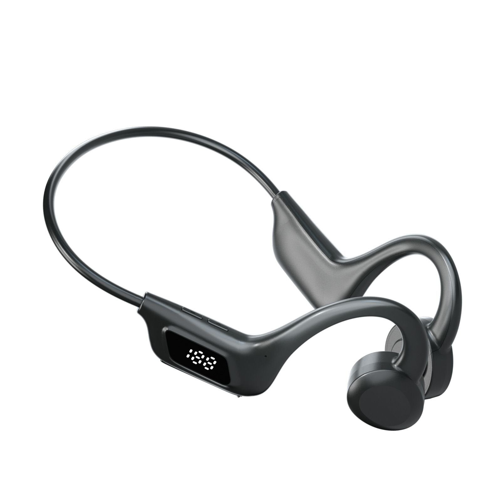Bone Conduction Bluetooth Earphones with Memory and Display