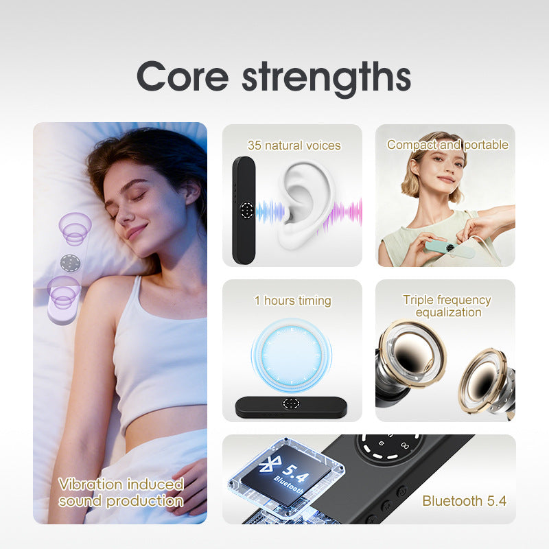 Bone Conduction Bluetooth Sleep Speaker with Timer