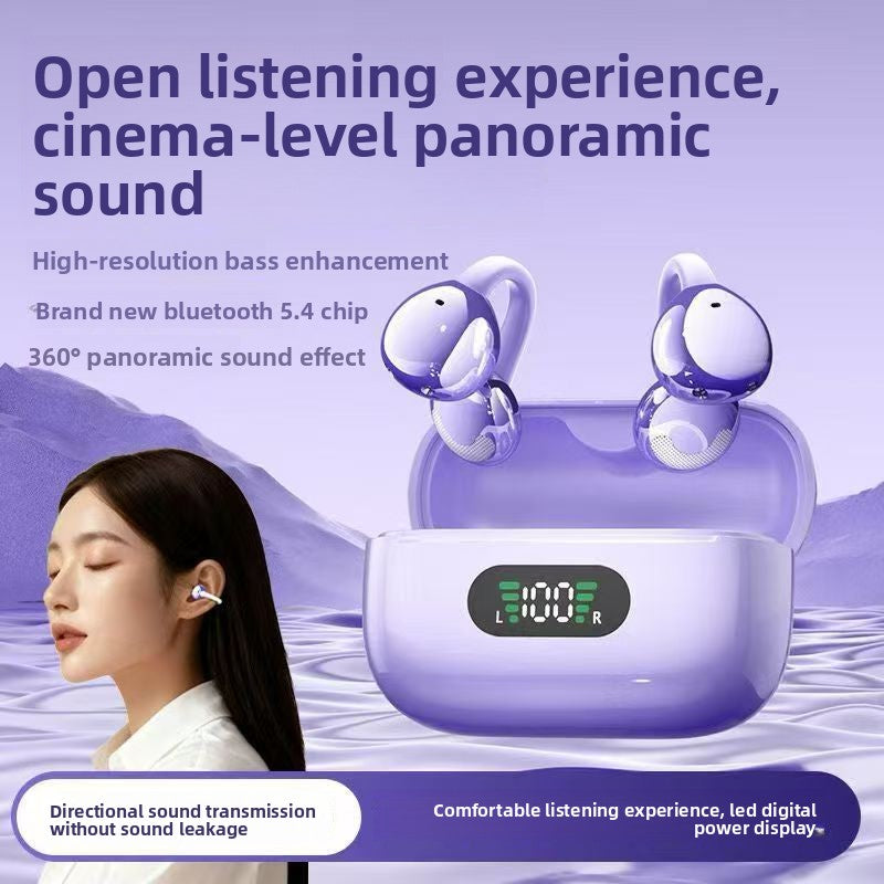 Bone Conduction Clip-On Bluetooth Headphones