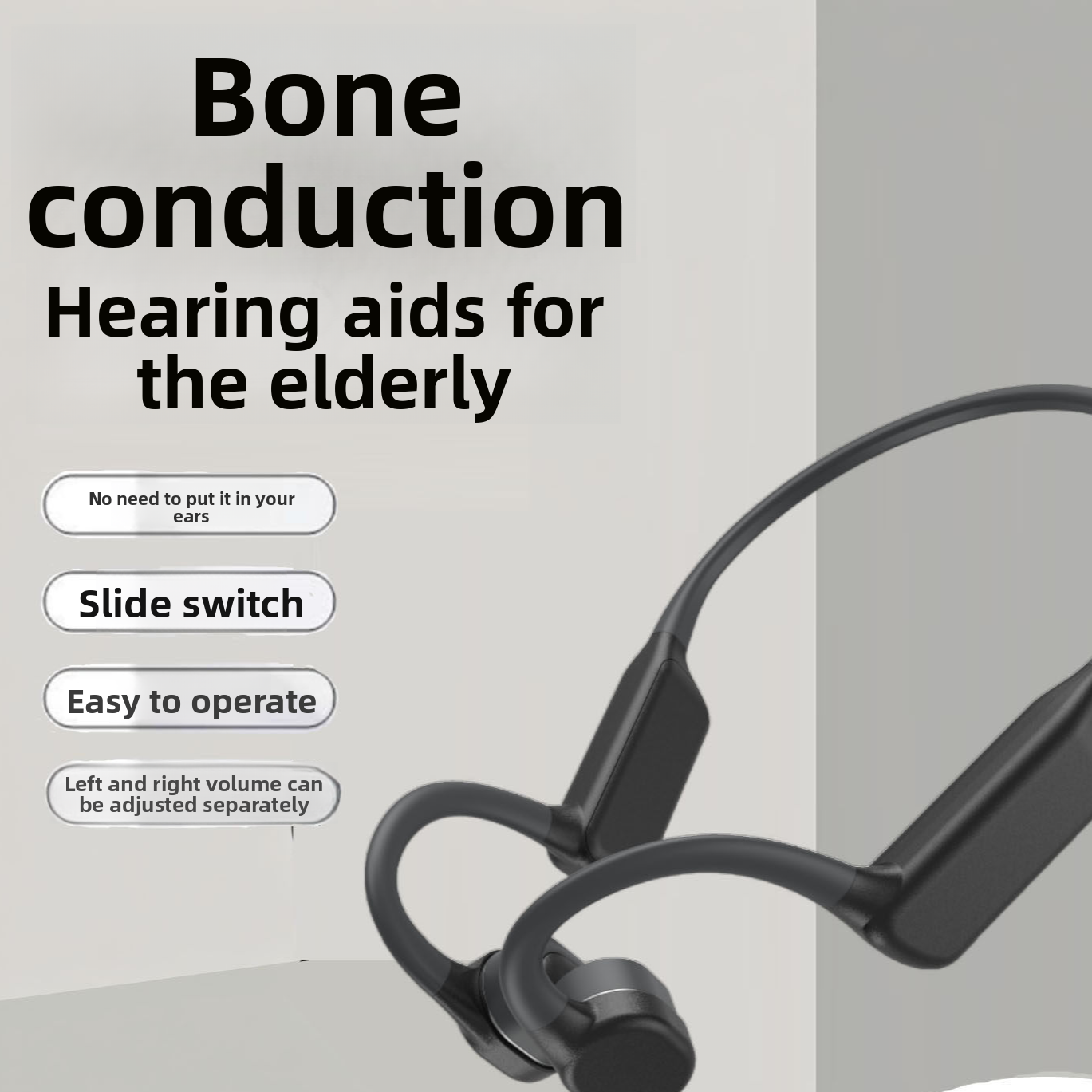 Bone Conduction Hearing Aid with Bluetooth