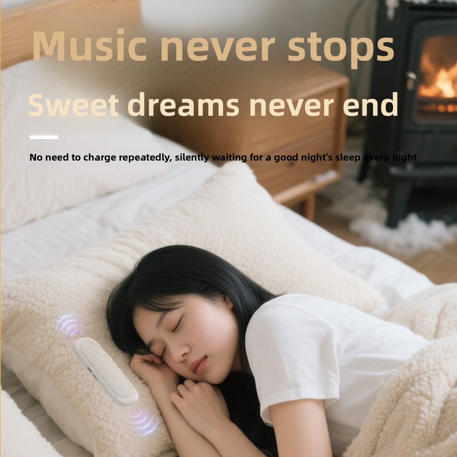 Bone Conduction Under-Pillow Bluetooth Speaker