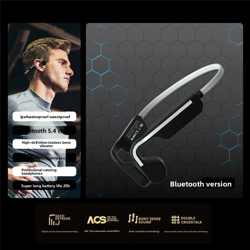 Bone conduction wireless Bluetooth sports
