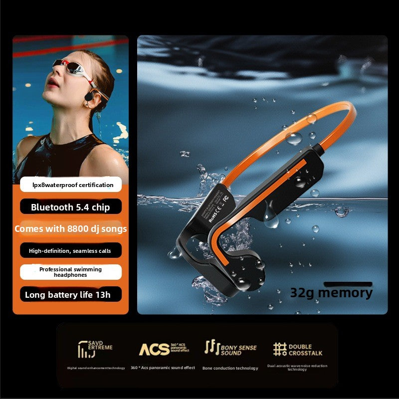Bone conduction wireless Bluetooth sports