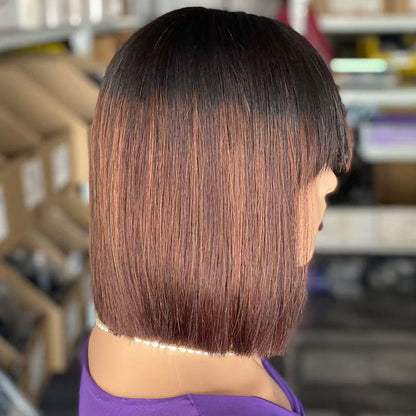 Bone Straight Bob Human Hair Wig