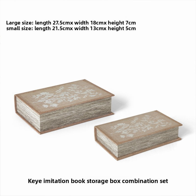 Book-like storage box