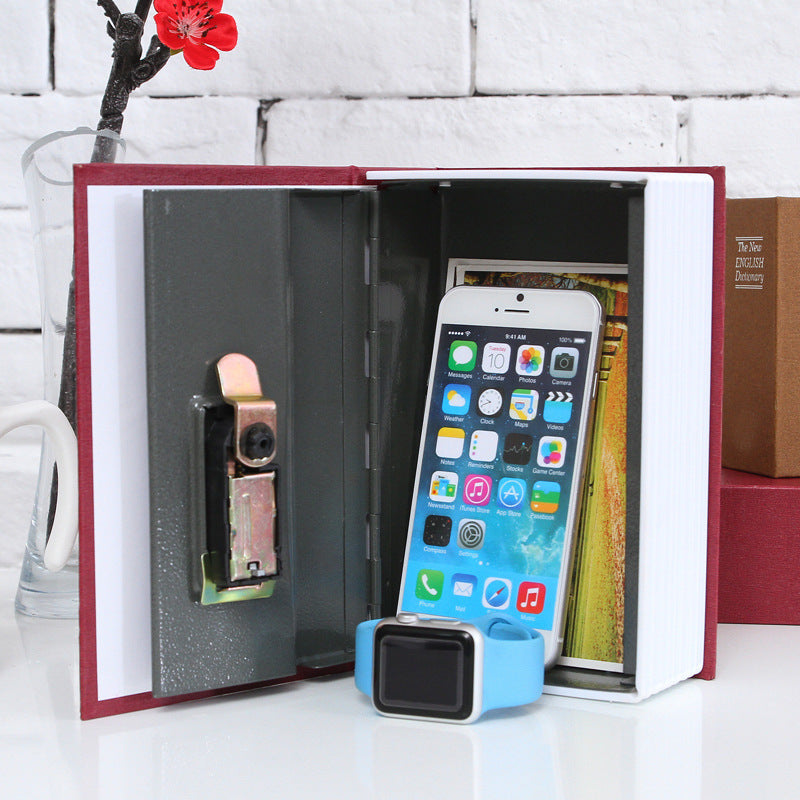 Book Safe with Key Lock