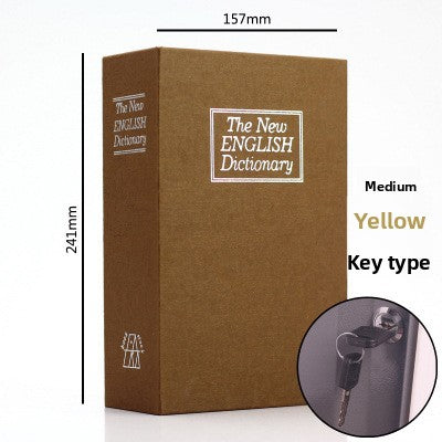 Book Safe with Key Lock