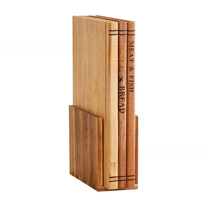 Book-Shaped Cutting Board Set