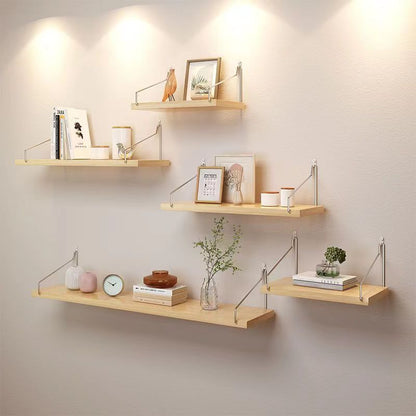Bookshelf on the bedroom wall