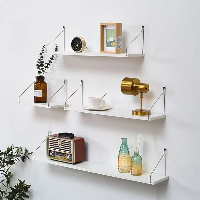 Bookshelf on the bedroom wall
