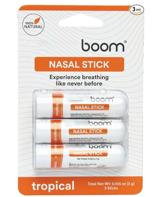 BoomBoom Nasal Stick improves attention and enhances breathing