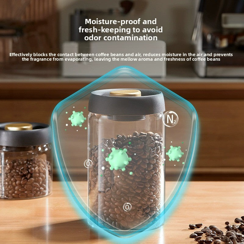 Borosilicate Glass Vacuum Sealed Storage Jar