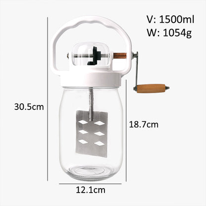 Bottle hand-operated stirrer