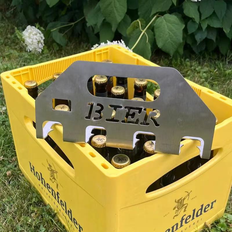 Bottle opener and beer rack dual-purpose tool