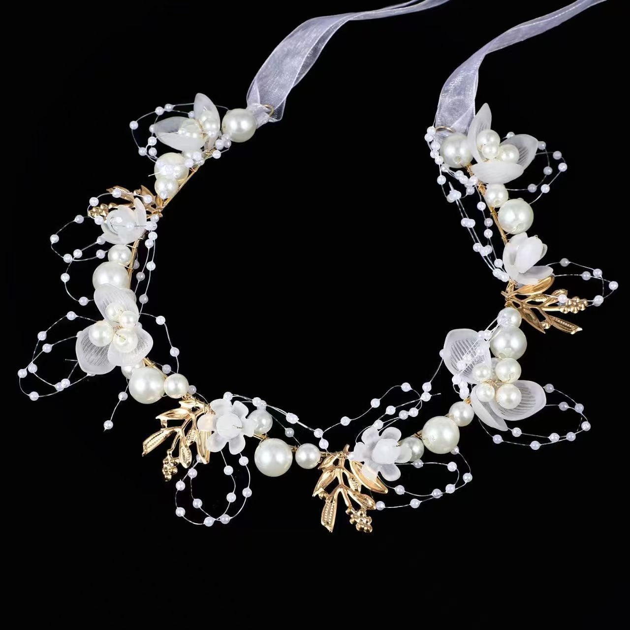 Bouquet crown hairband
