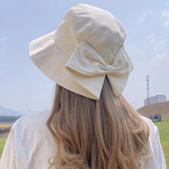 Bow flat top beige